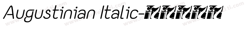 Augustinian Italic字体转换